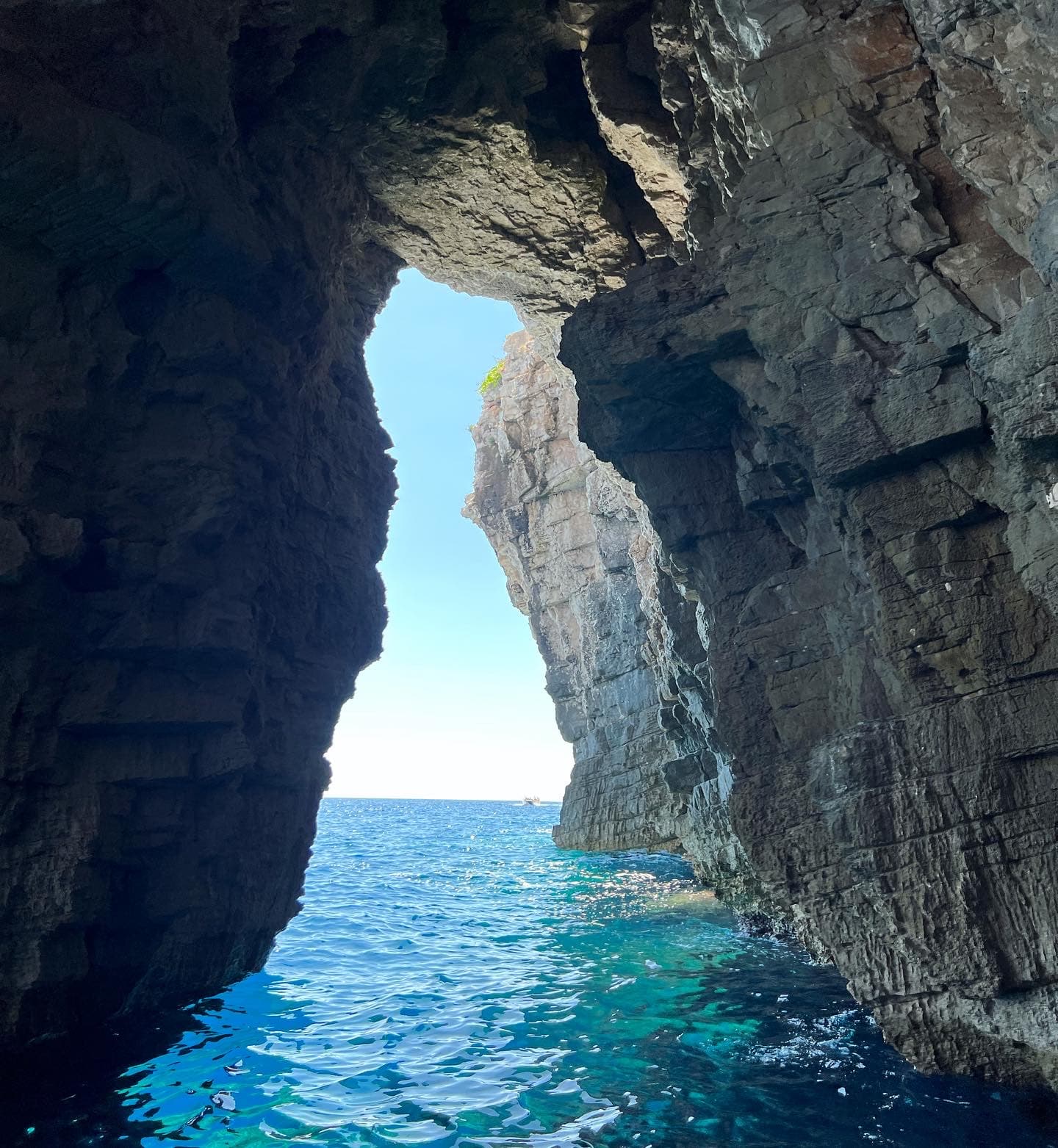 Beautiful view of a cave