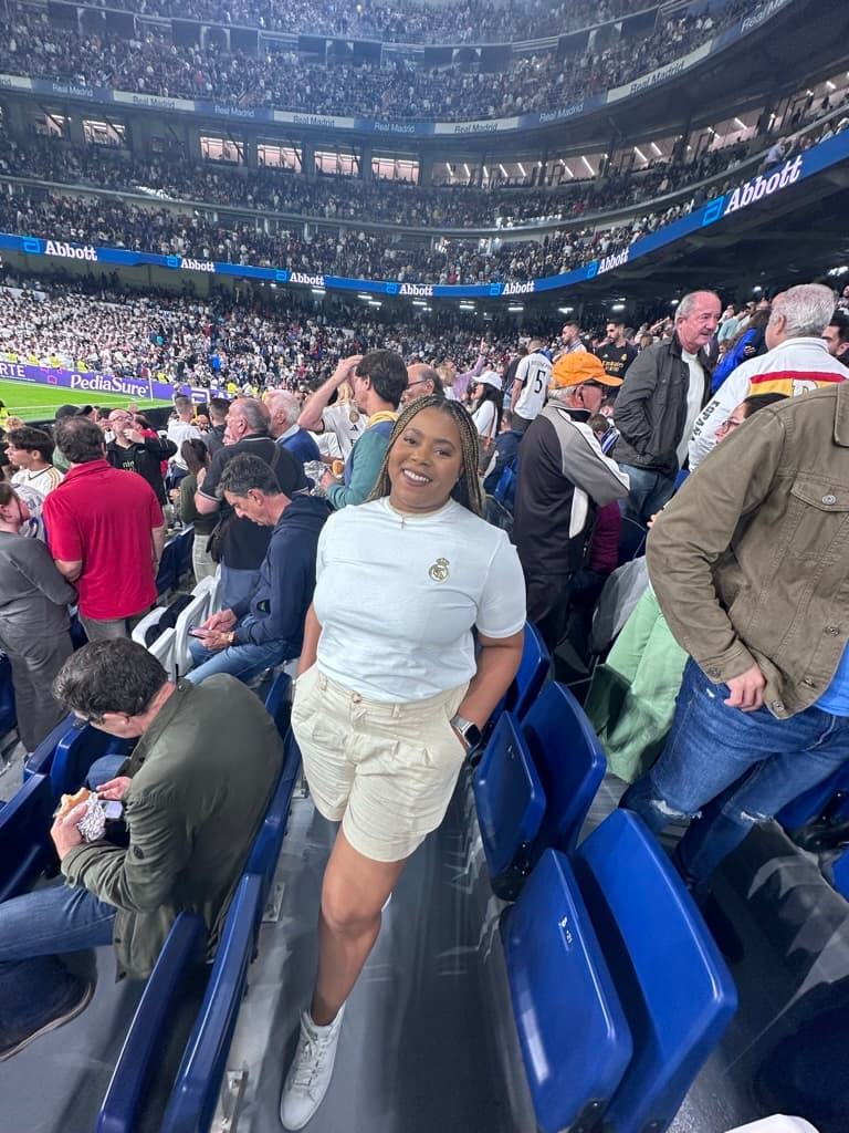 Picture of Asha at stadium