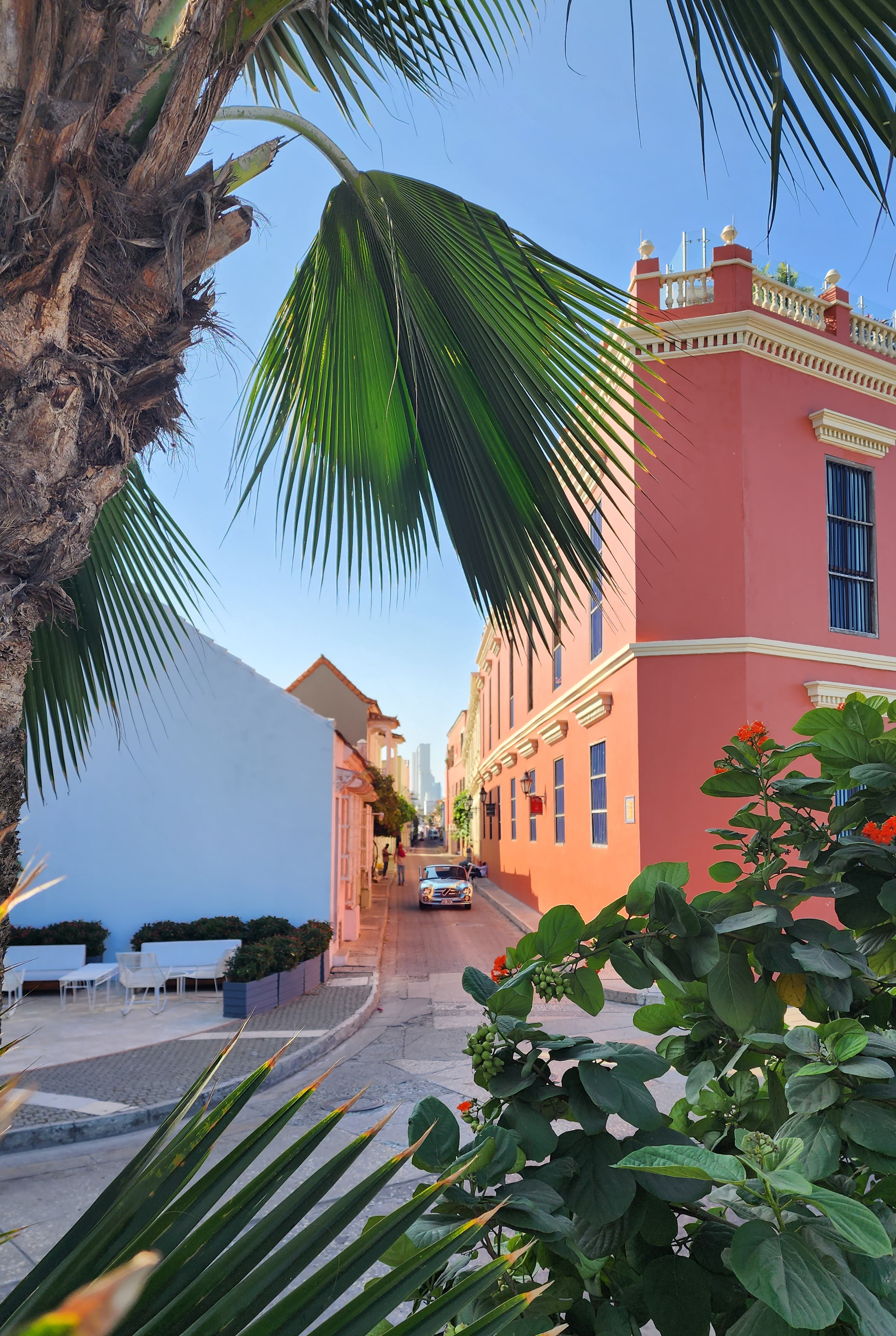 Beautiful colorful building in Colombia