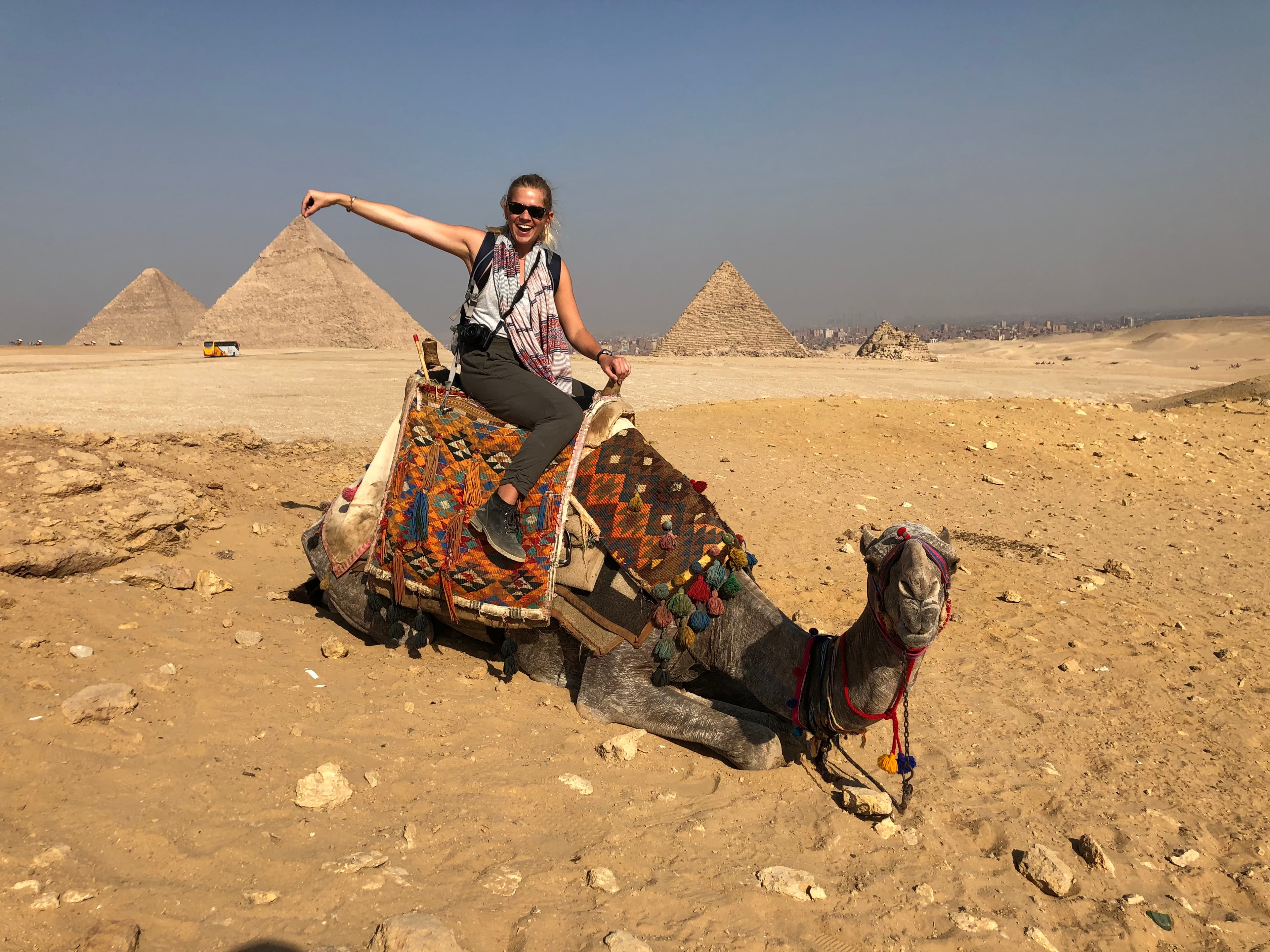 Picture of Adrianna on camel