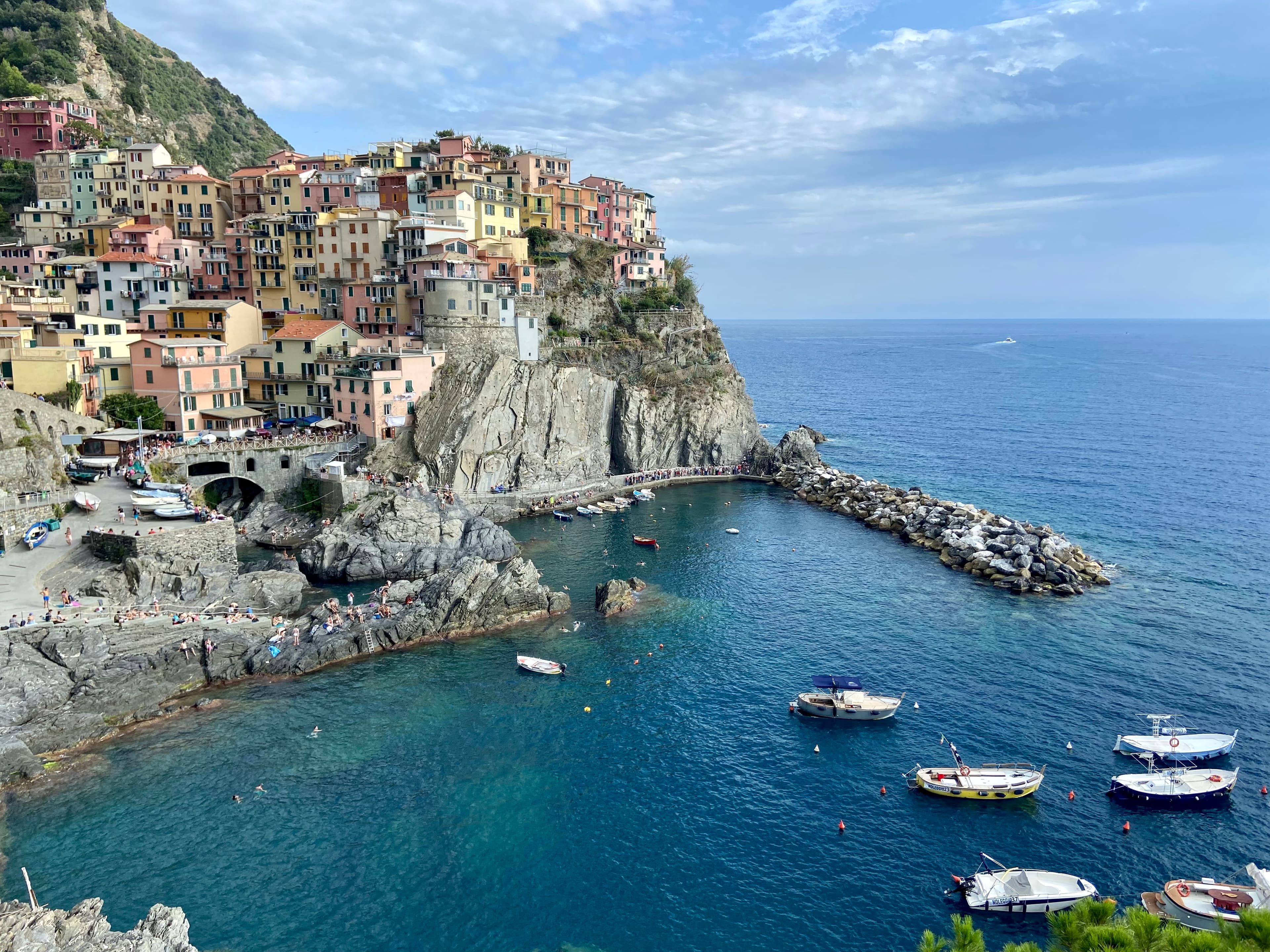 Beautiful view of ships in the sea