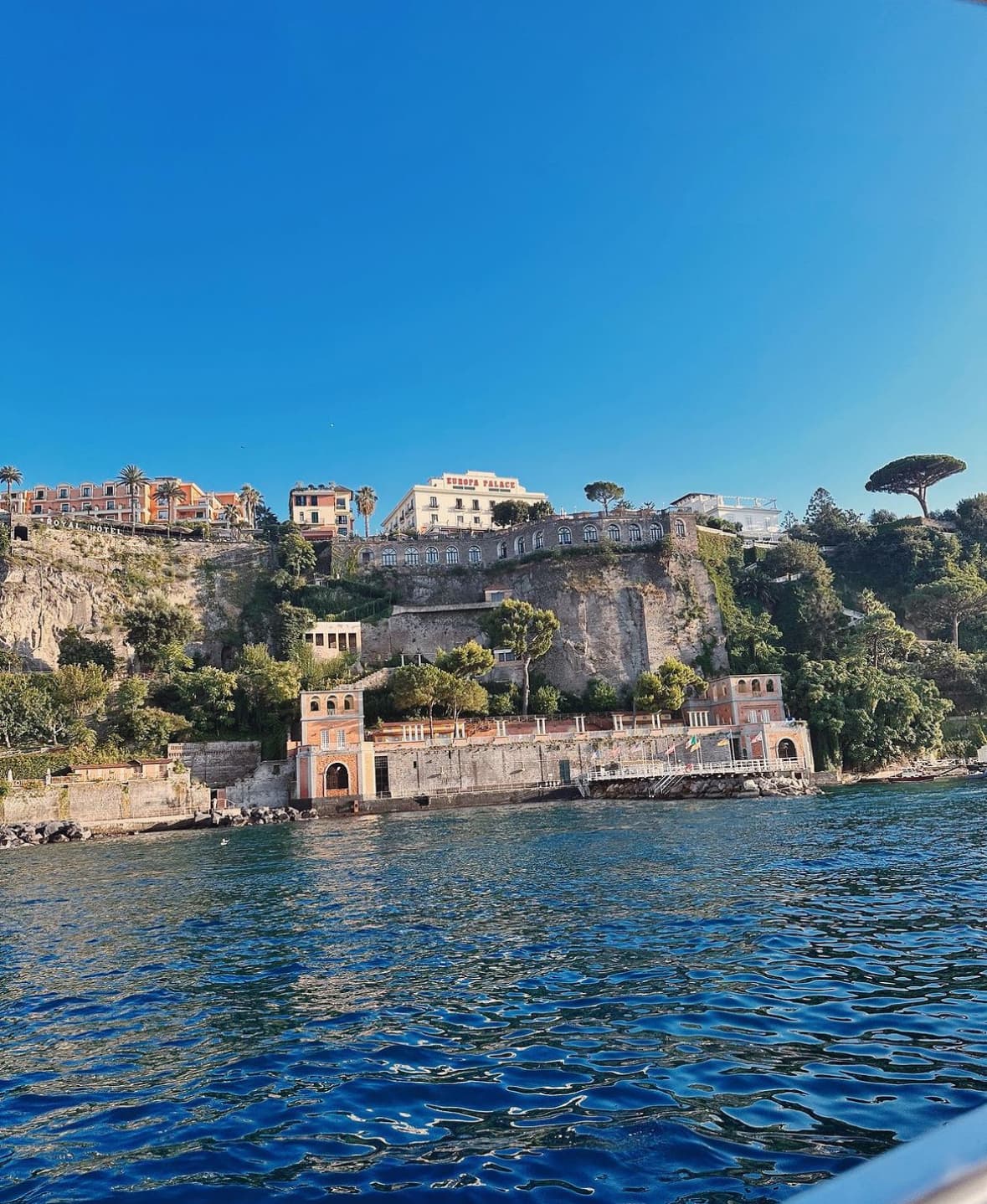 Beautiful view of Grand Hotel Europa Palace