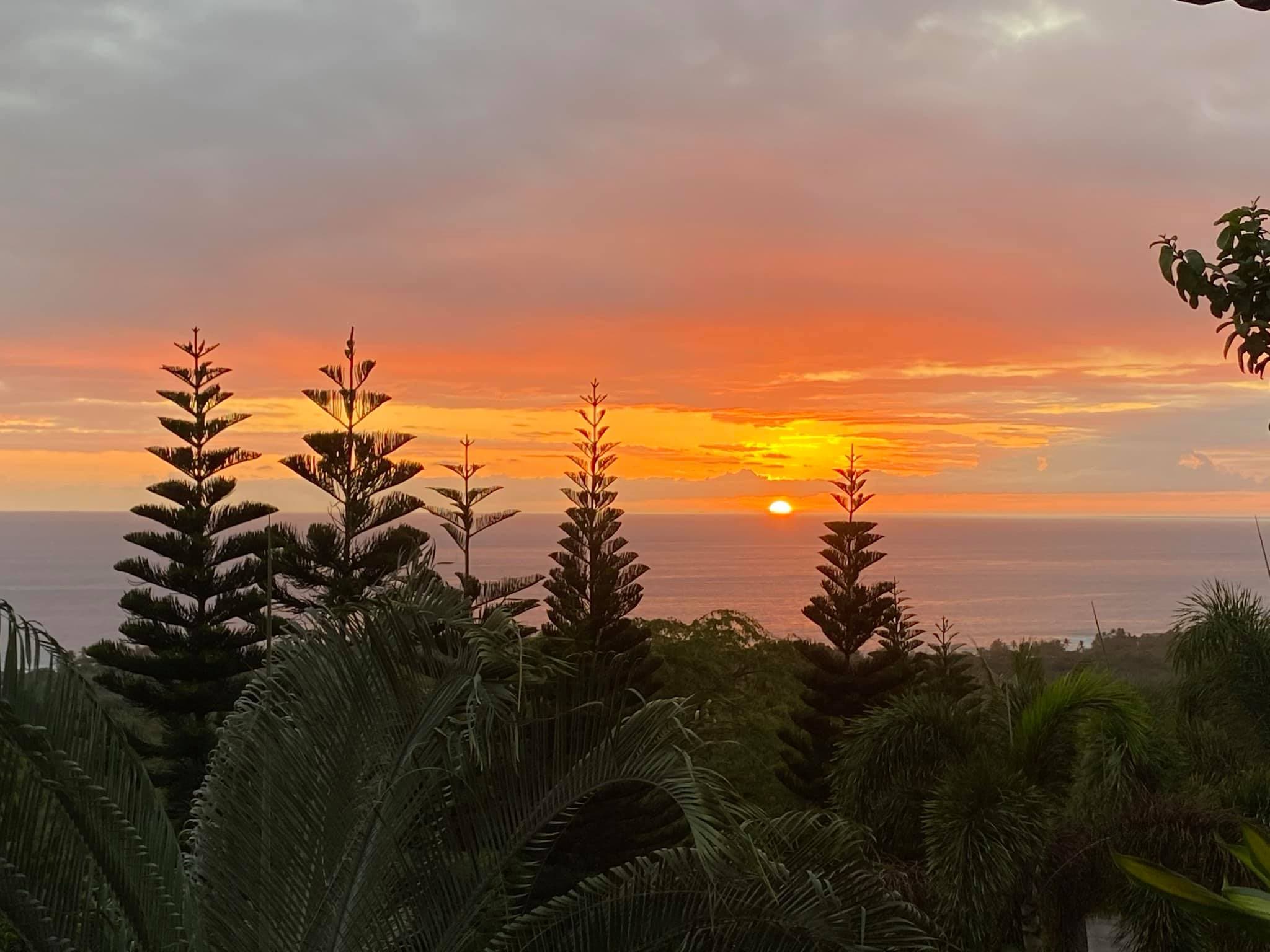 A beautiful view of sunset