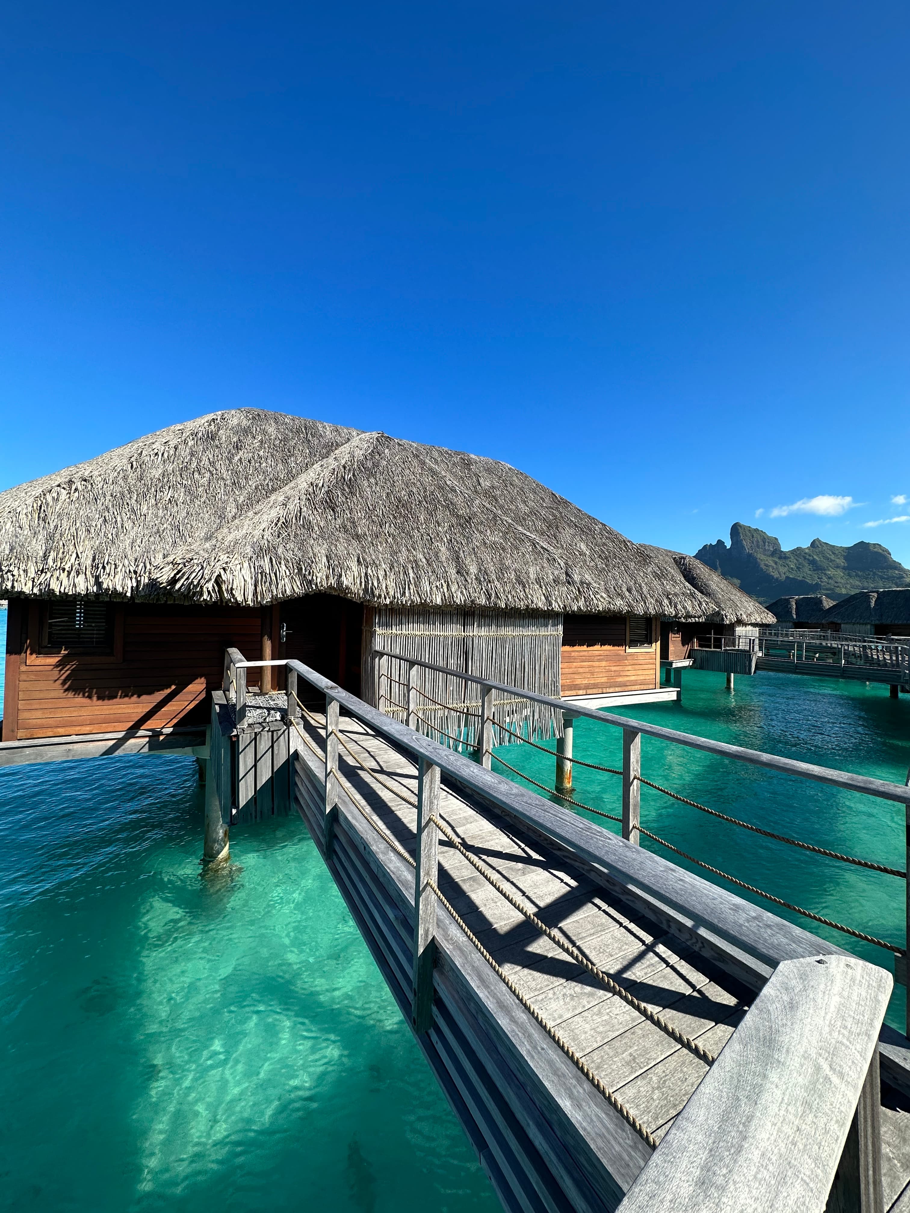 View of a luxury water lodge