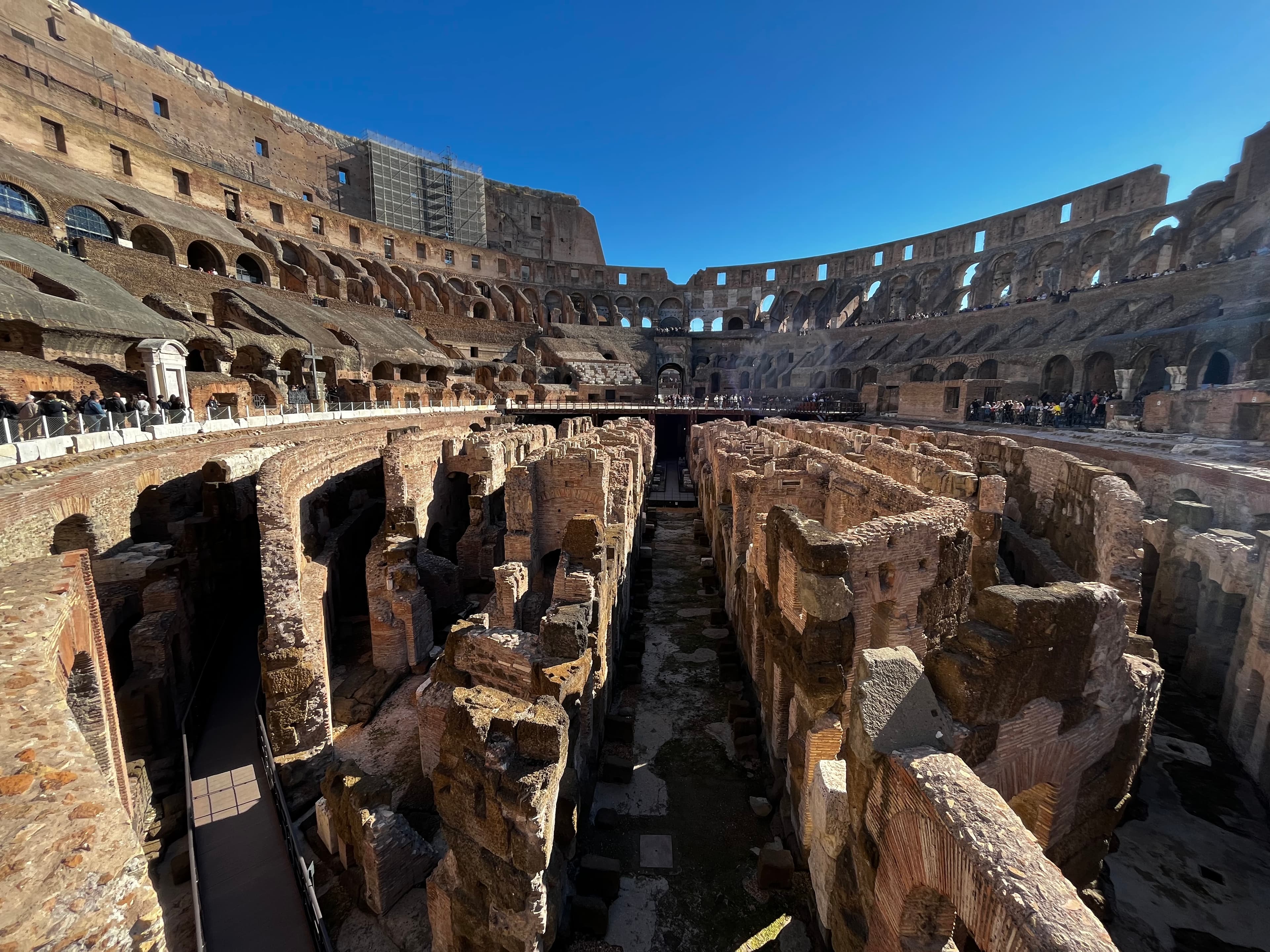 A beautiful view of inside of Colosseum