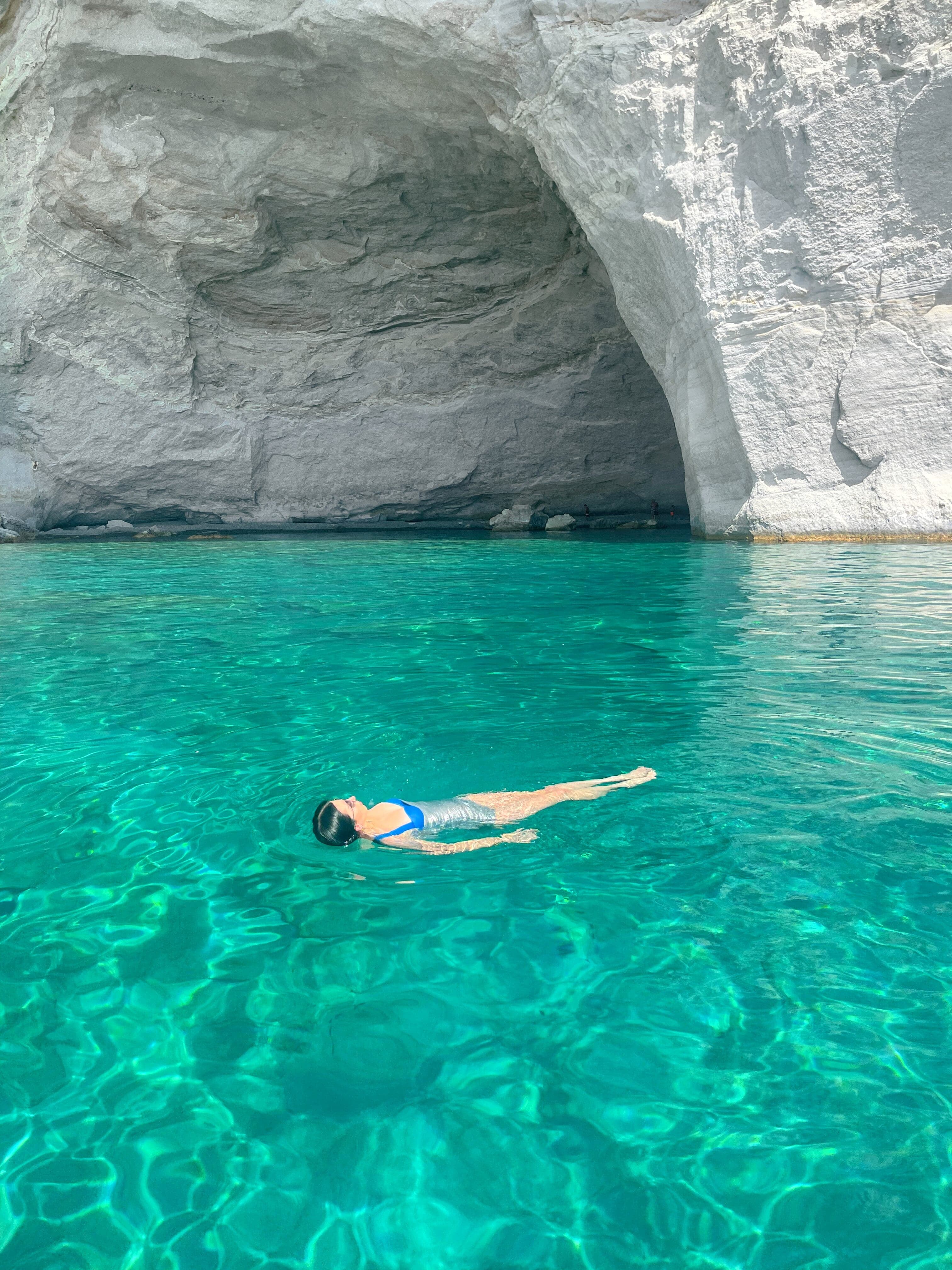 Picture of Gabrielle swimming in water