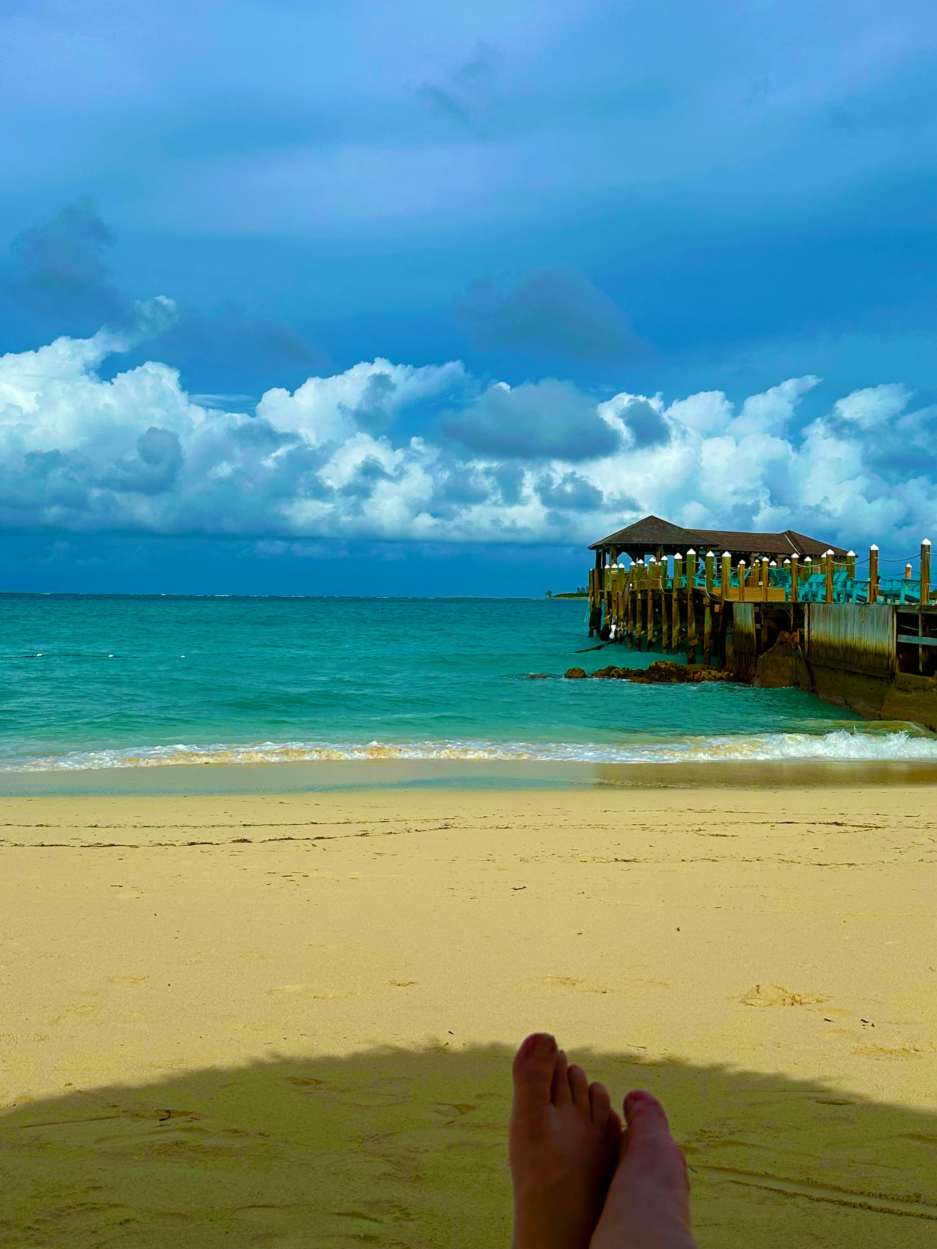 Relaxing at the beach