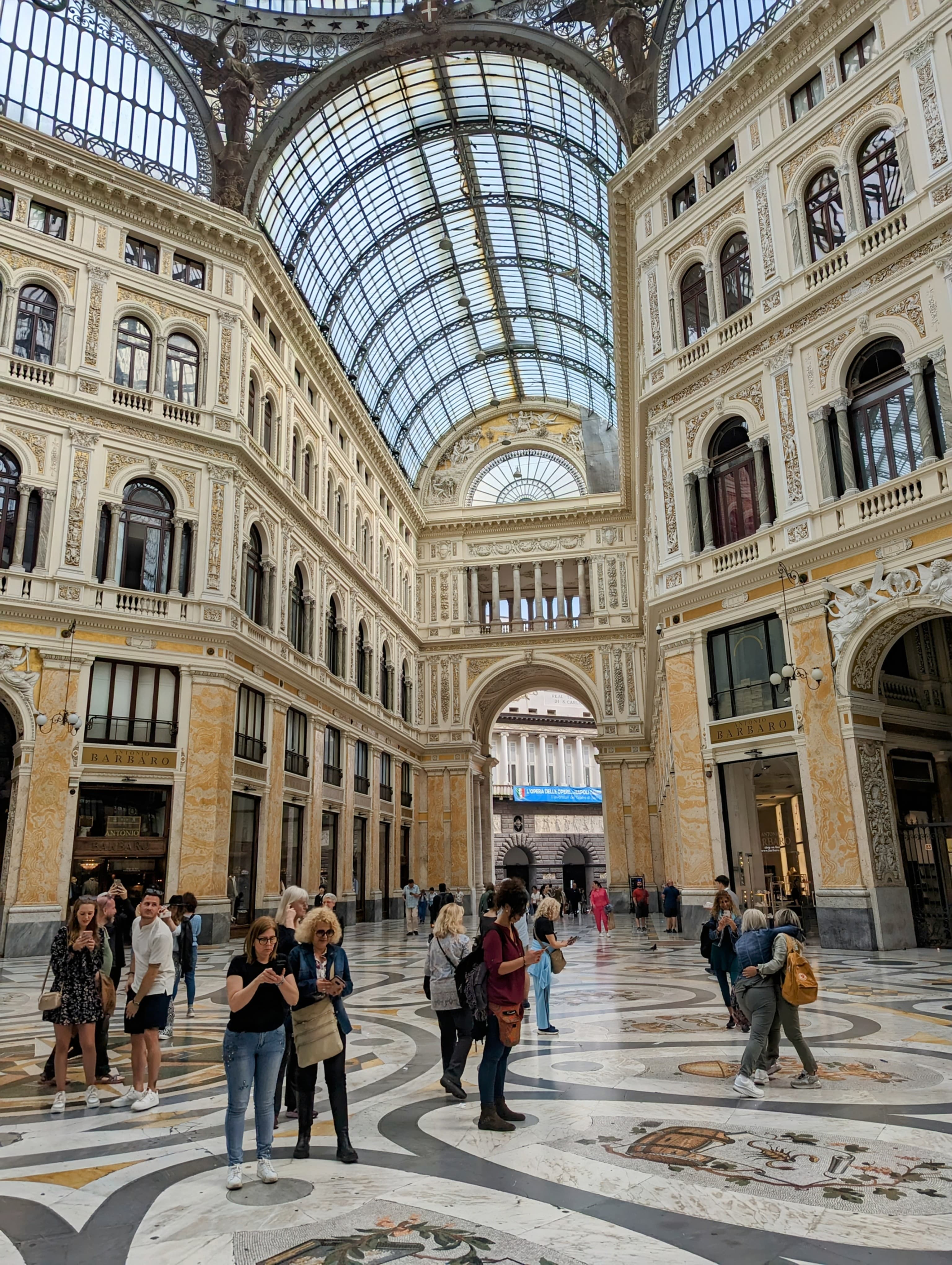 Visiting Galleria Umberto I in Naples