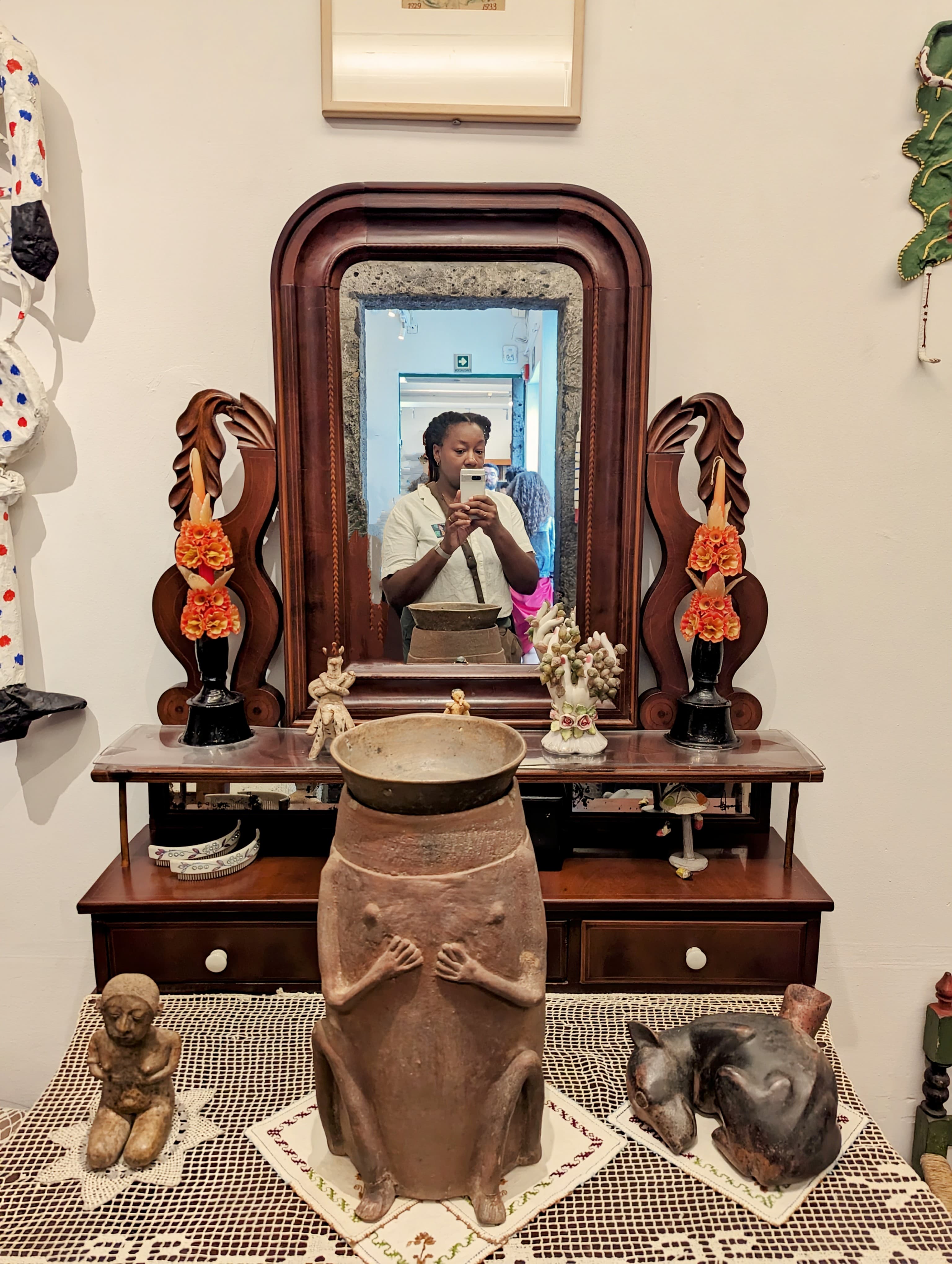 Taking a selfie in Frida Kahlo House