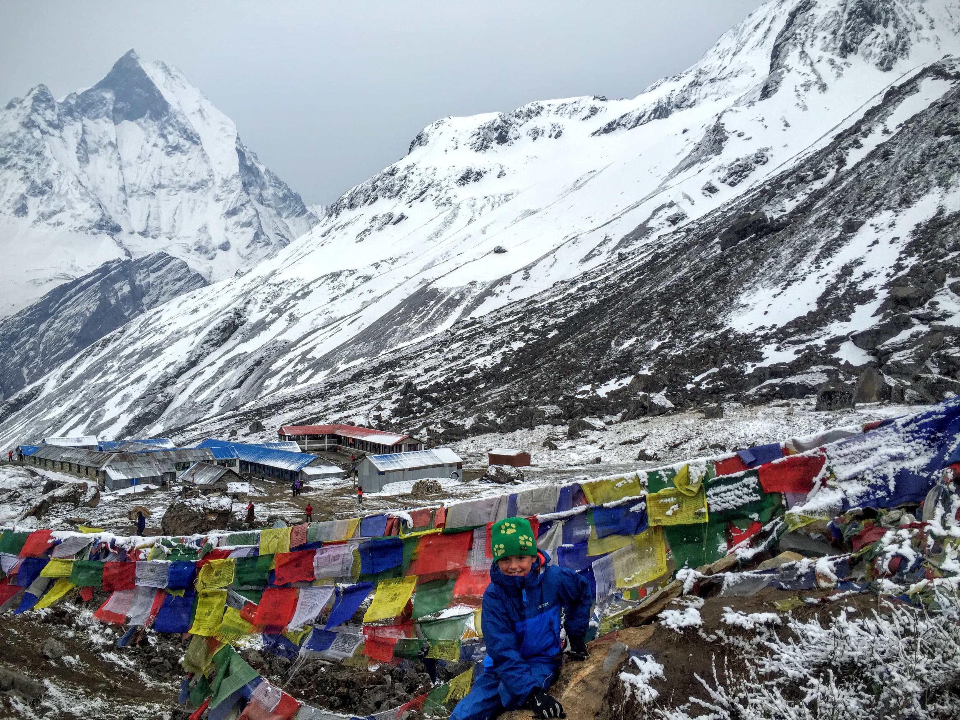 A Nepali kid in the mountains