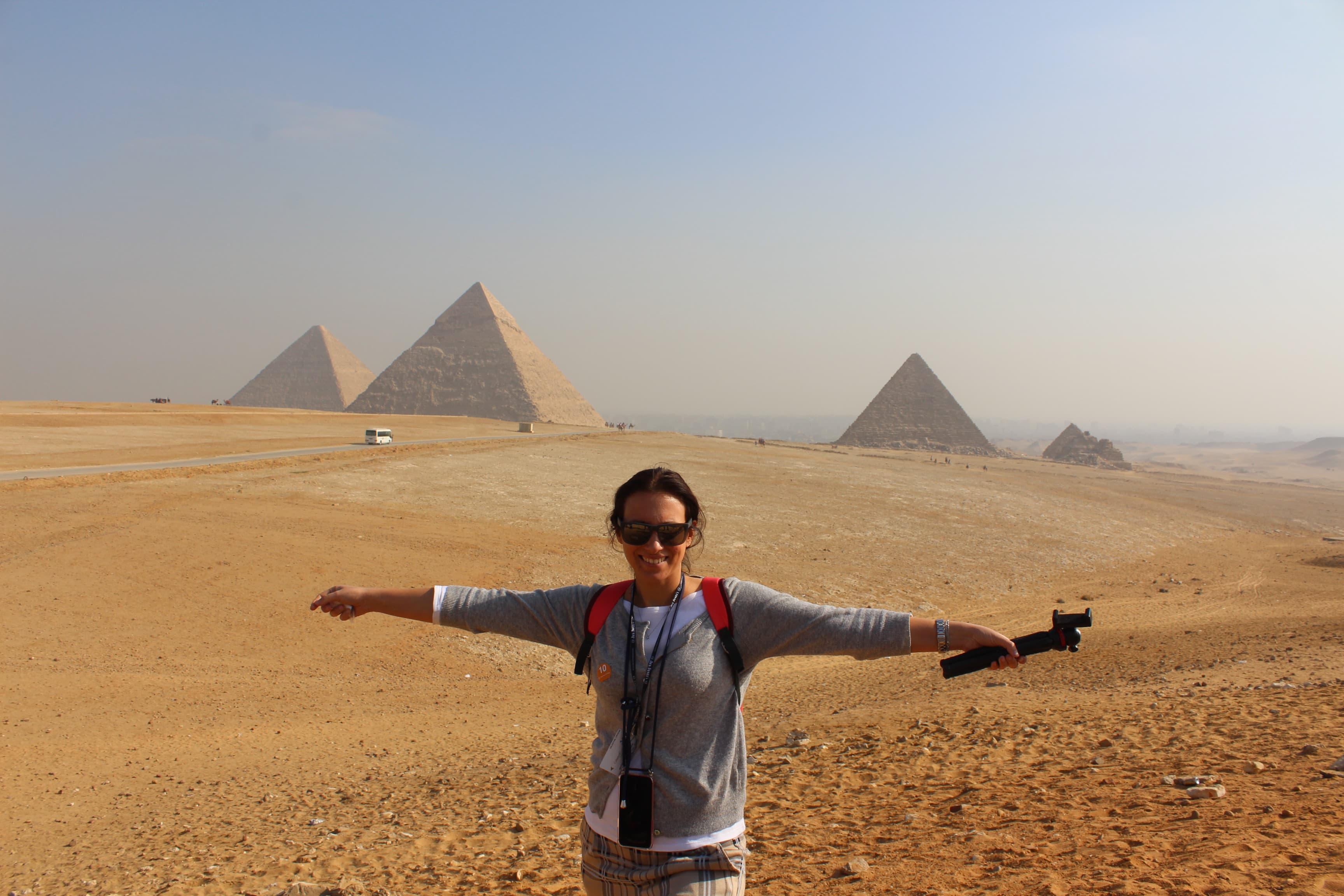 Picture of Antonella at Giza Necropolis