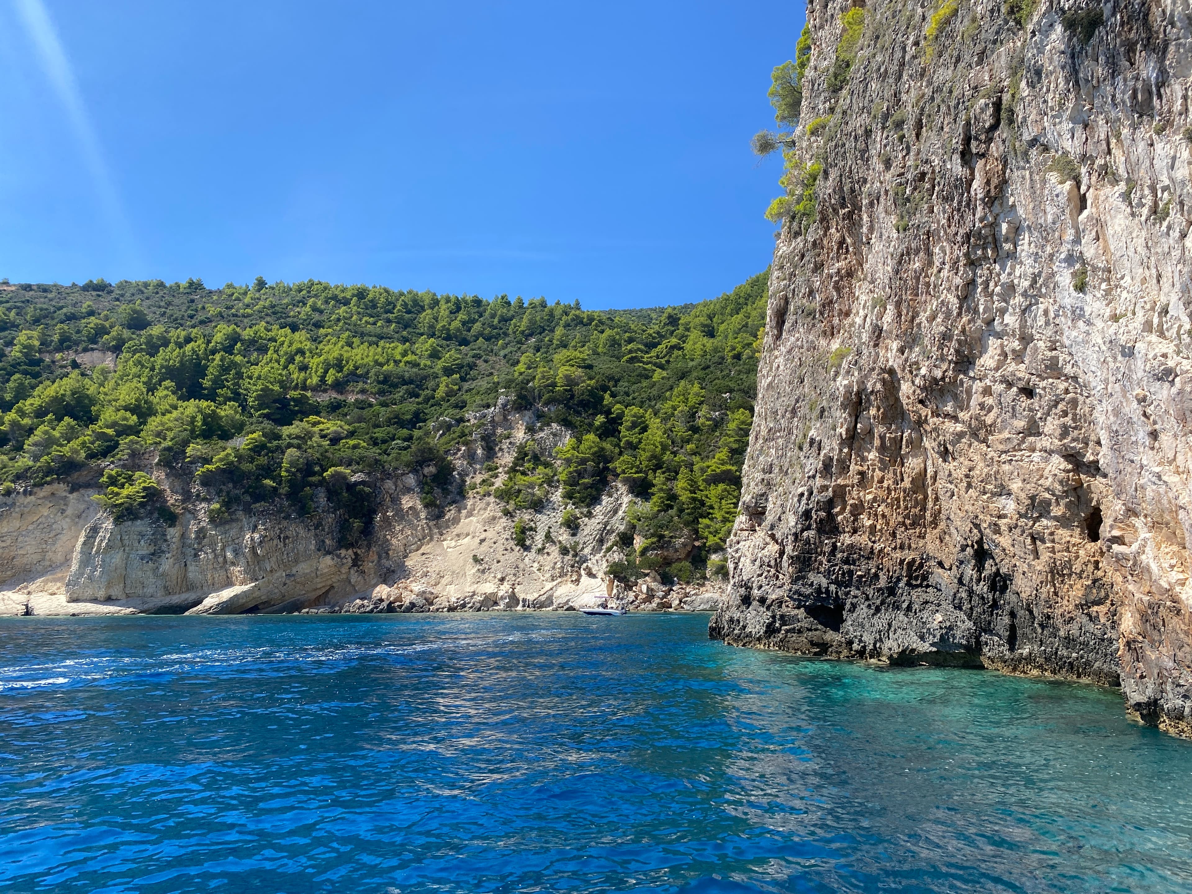 A beautiful view of sea cliff