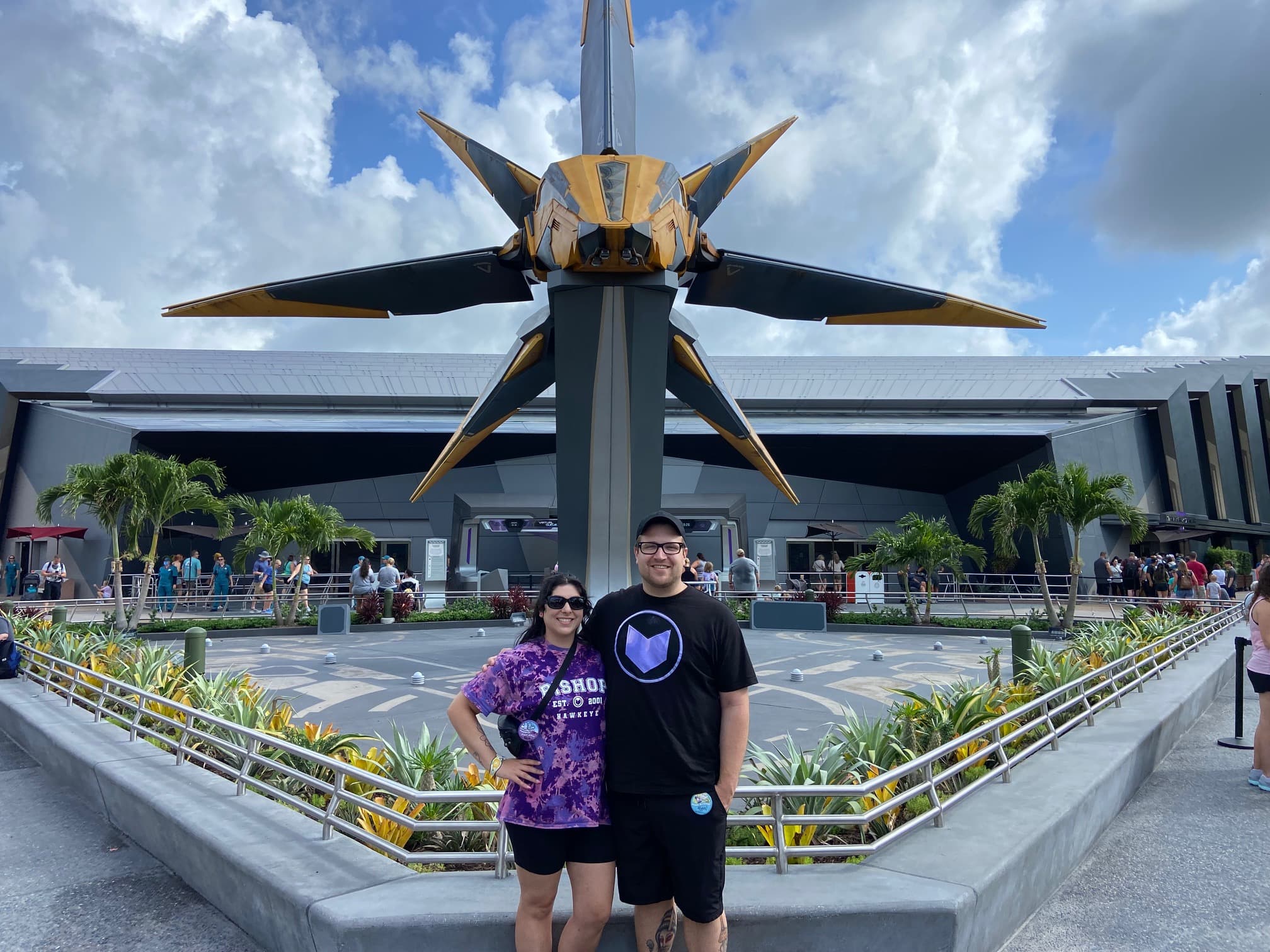Picture of rachel at Guardians Of The Galaxy Cosmic Rewind Entrance