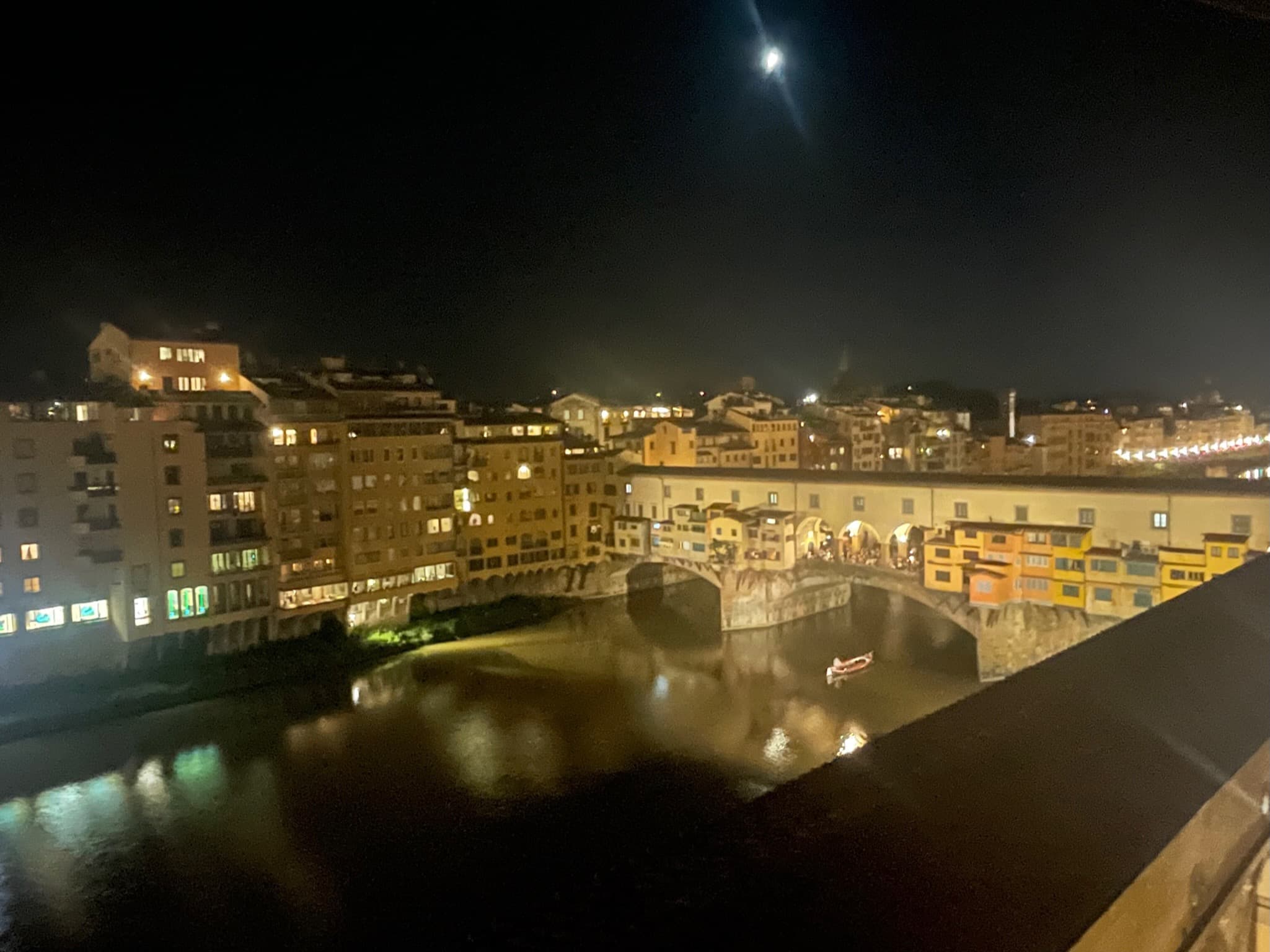 Night view of the canal