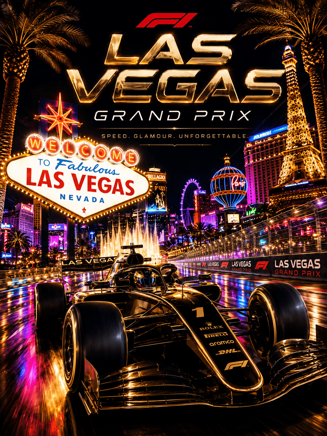 F1 Las Vegas Grand Prix curated by Natalia Es