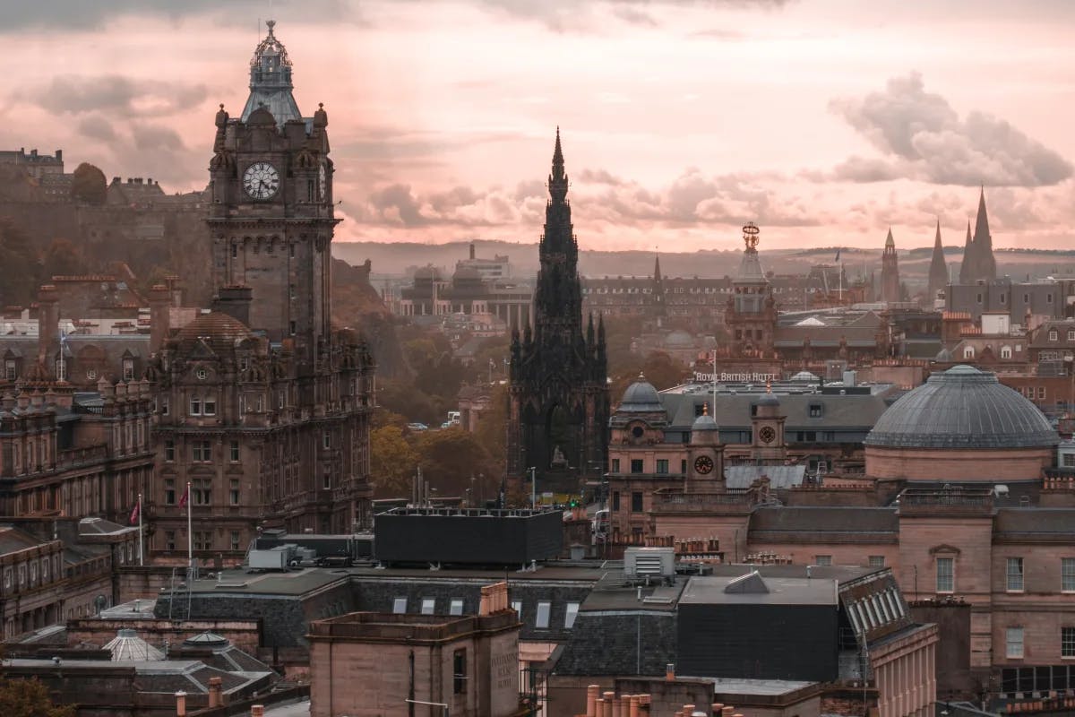 Edinburgh Scotland City view