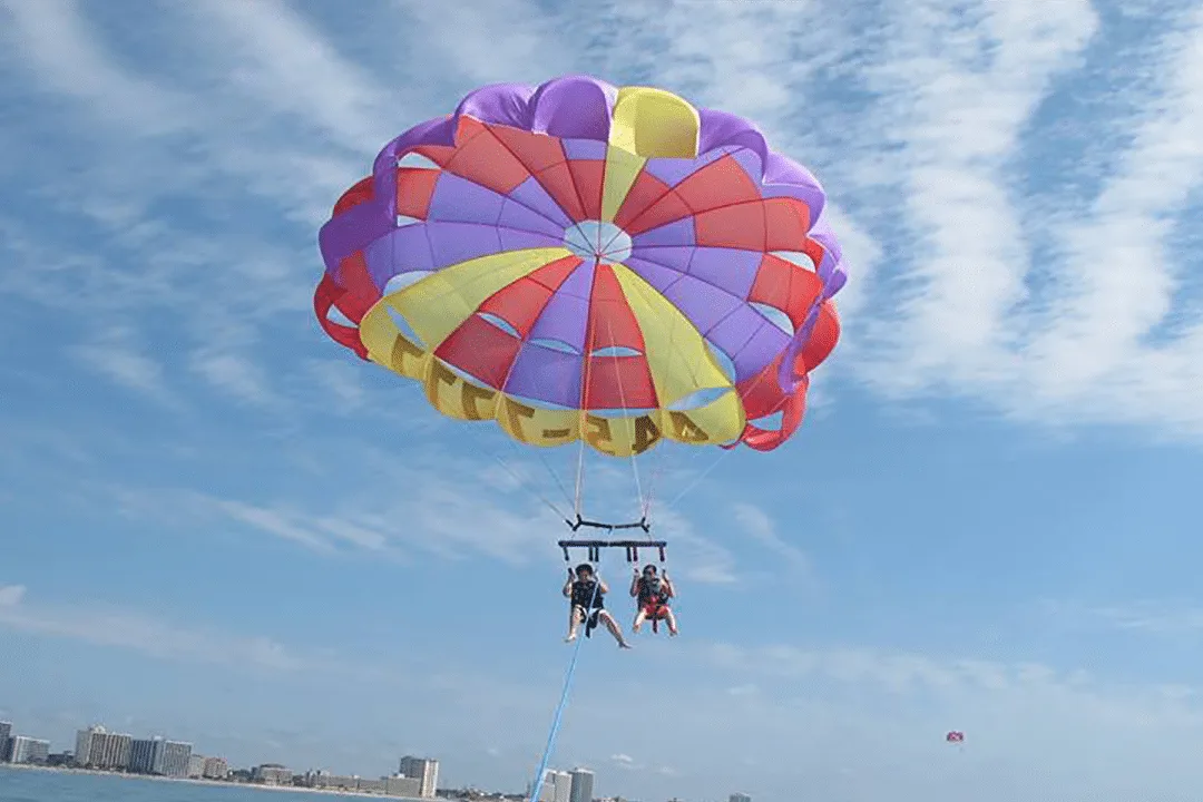 Experience parasailing with Ocean Watersports.