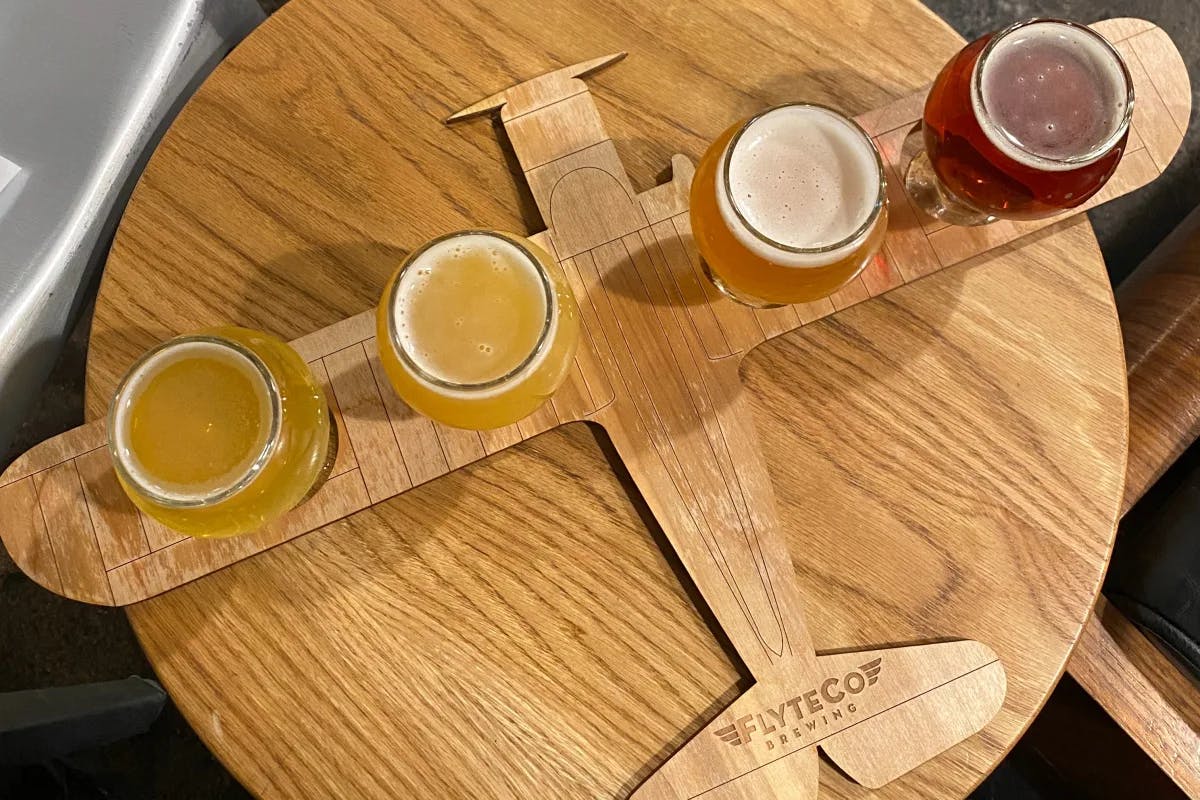 FlyteCo Brewing is an airplane-themed brewery.