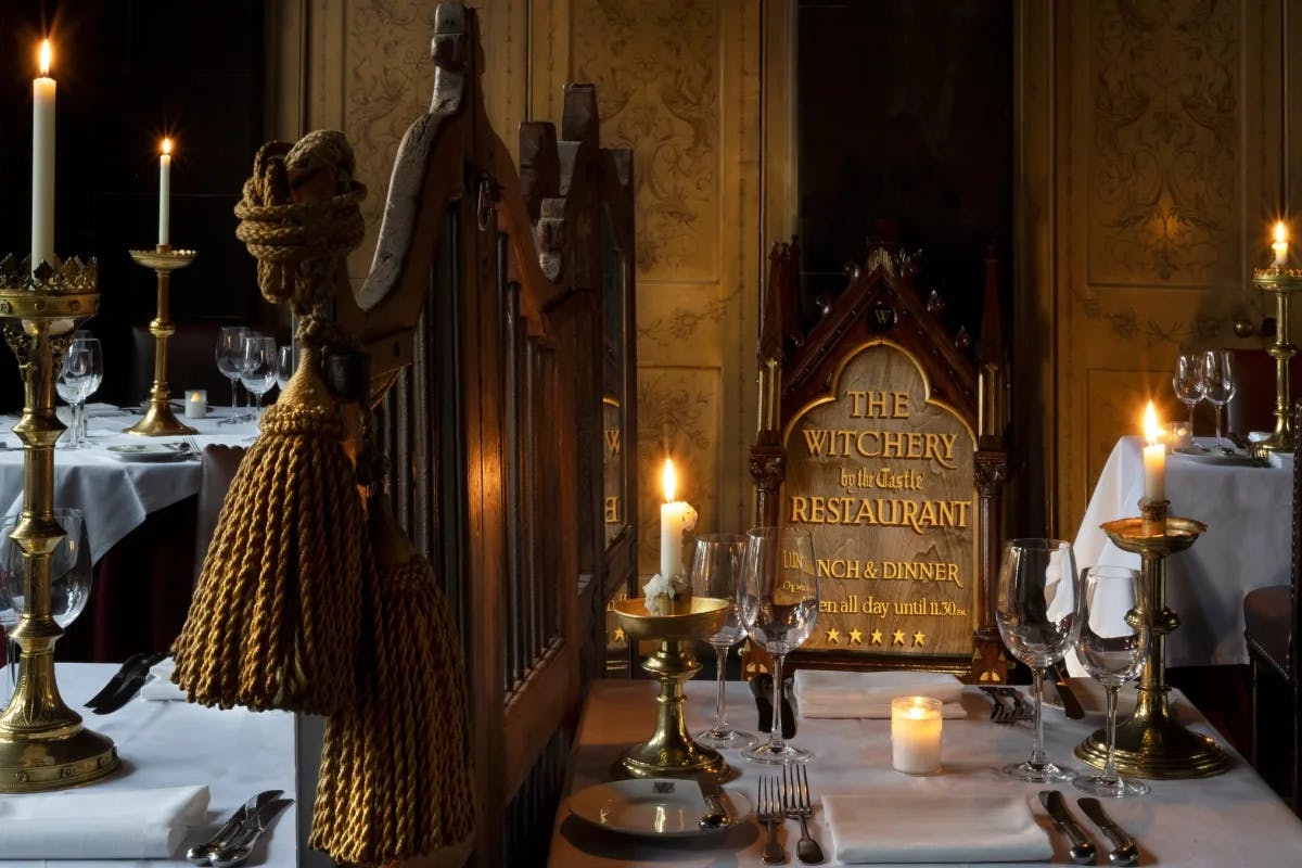 Experience gothic dining at The Witchery by the Castle.