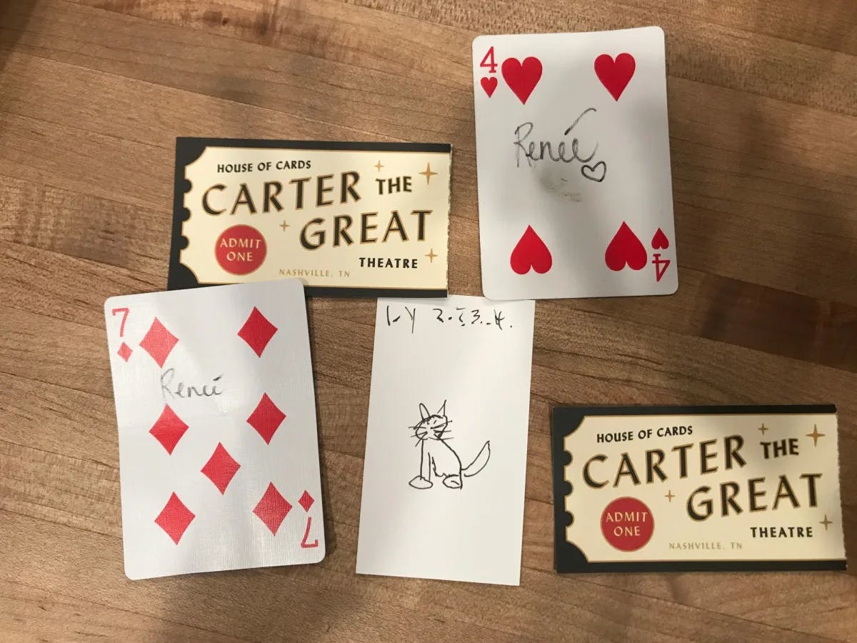 A game of cards.