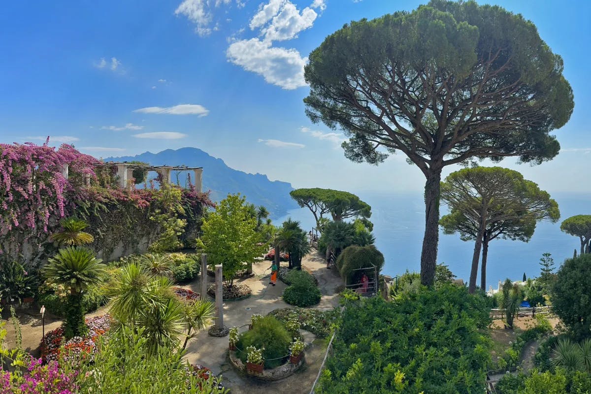 Ravello is a picturesque hilltop town celebrated for its stunning panoramic vistas.