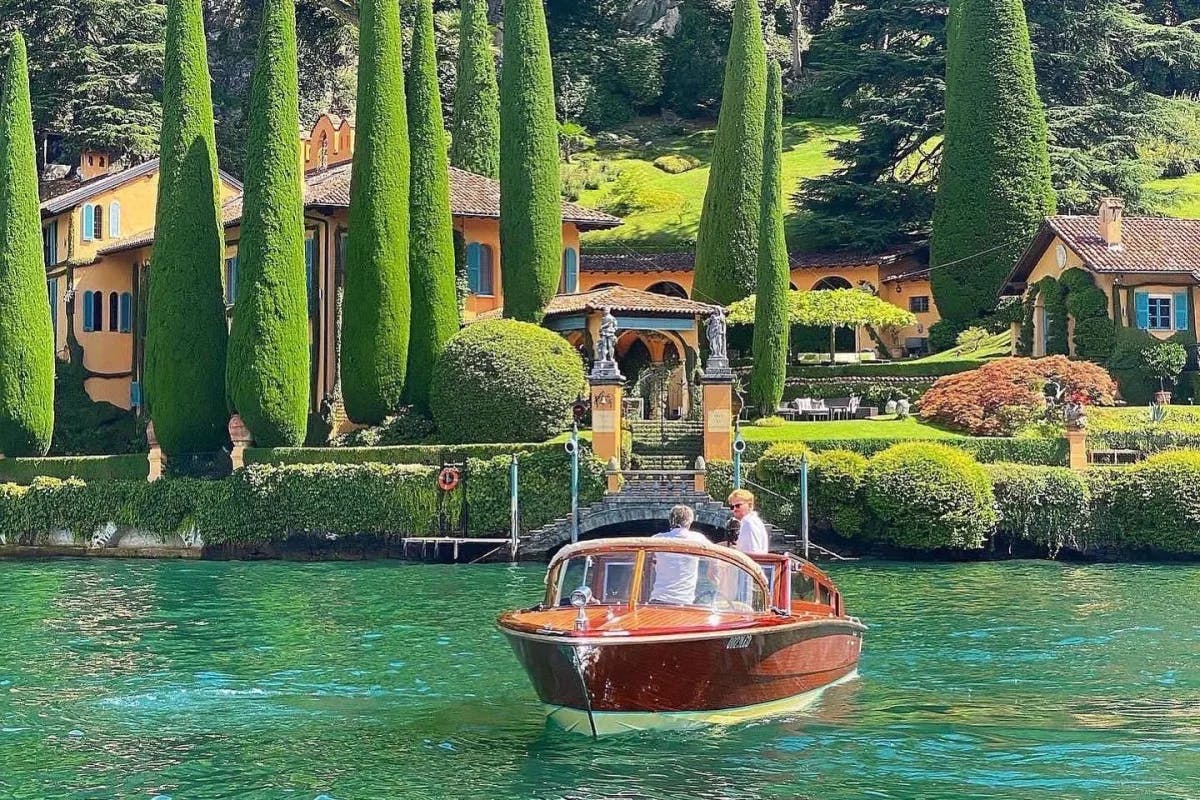 Boat ride at Lake Como.