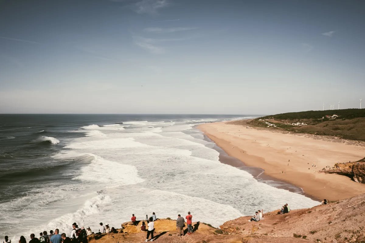 Beach[-view-Nazaré-Portugal-travel-guide