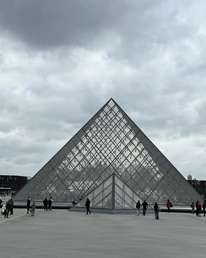 Beautiful view of Louvre Museum