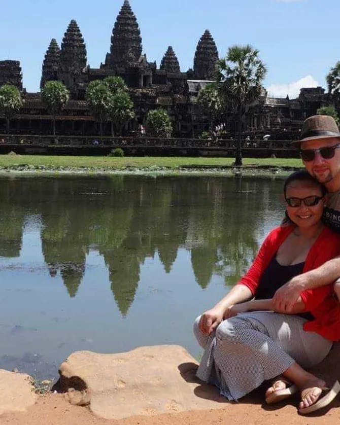 Picture of Carel at Angkor Wat temple