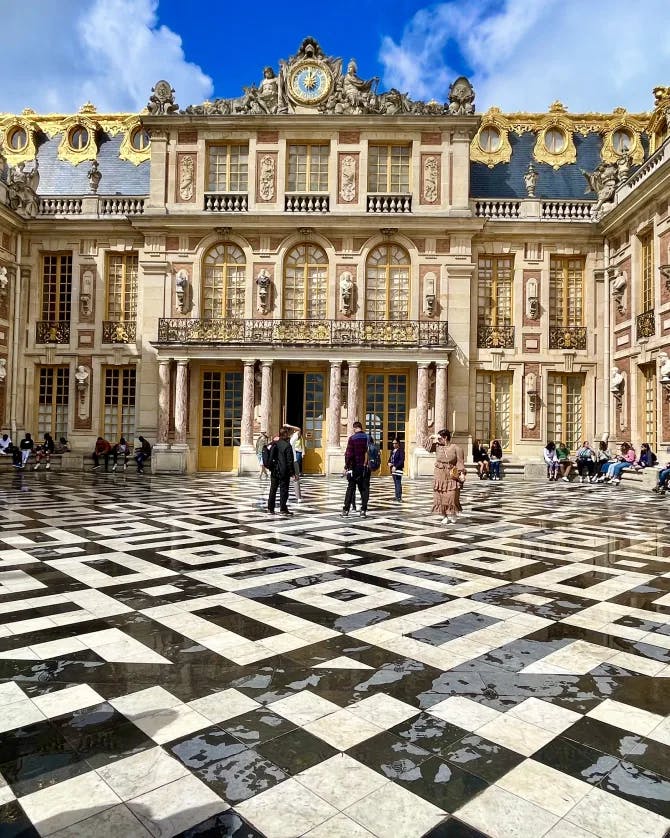 Beautiful view of Palace of Versailles