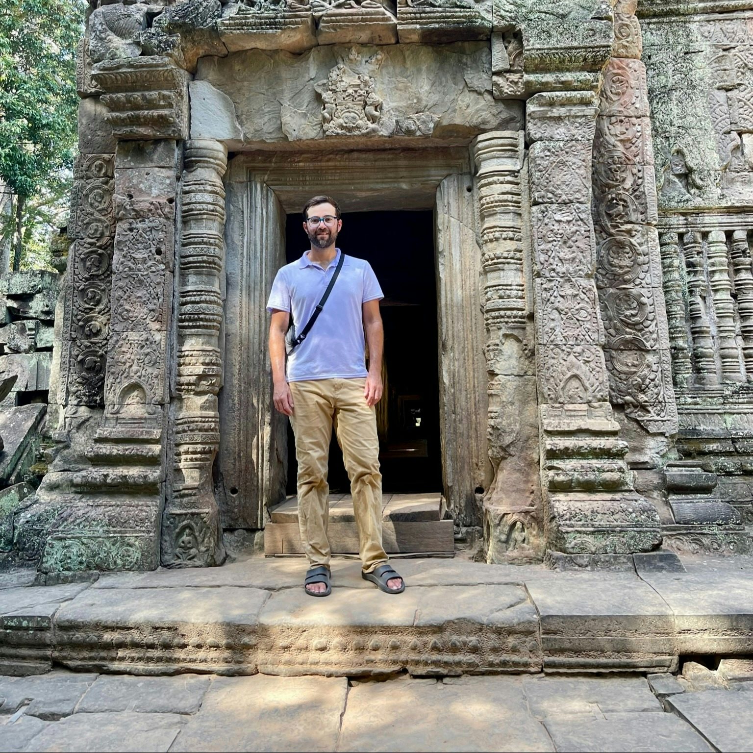Picture of Justin at Ta Prohm Temple