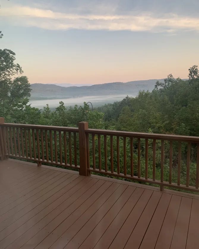 Beautiful view from the deck