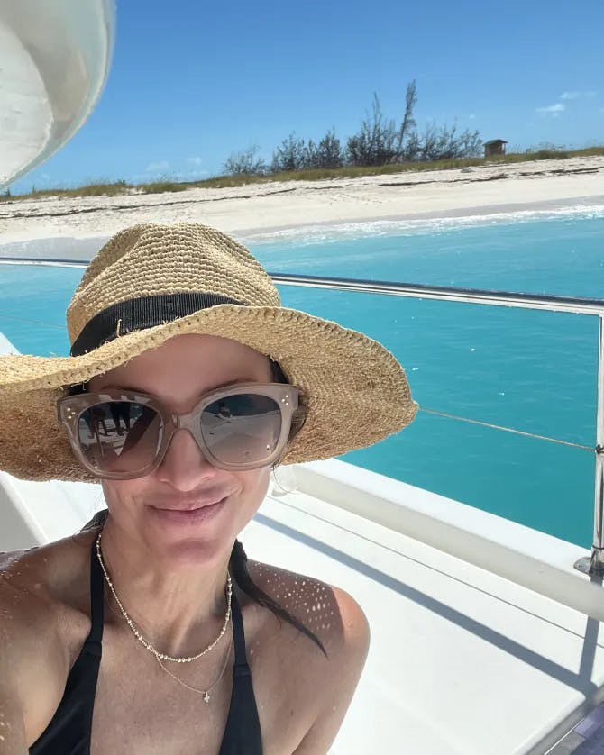 Picture of Allison on boat