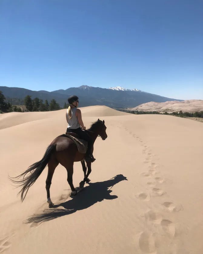 Picture of Erin on horse