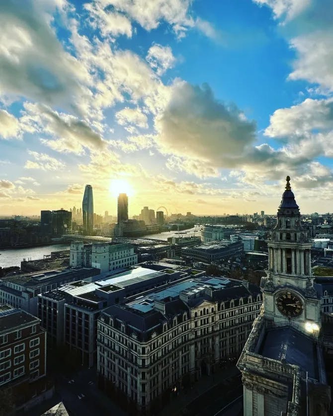 Beautiful view of city of London