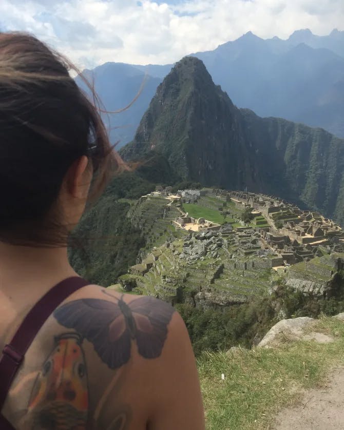 Looking at the Historic Sanctuary of Machu Picchu