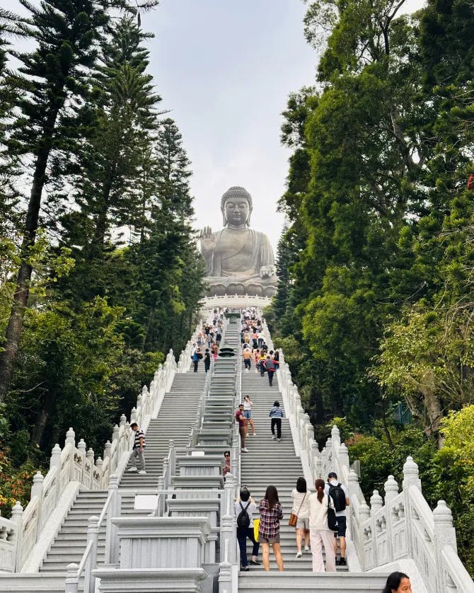 View of Tian Tan Buddha
