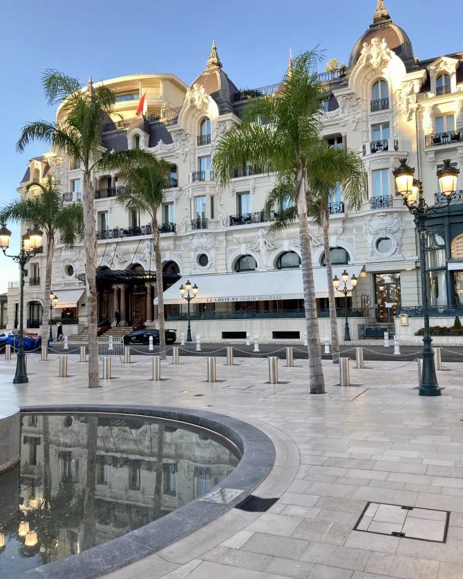 View of Hotel de Paris Monte-Carlo in Monaco