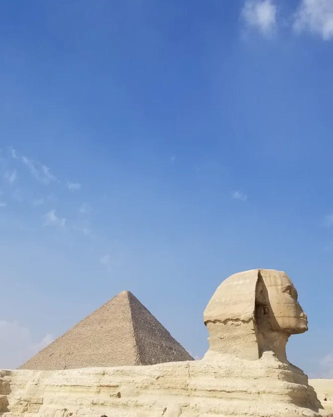 View of the Great Sphinx of Giza
