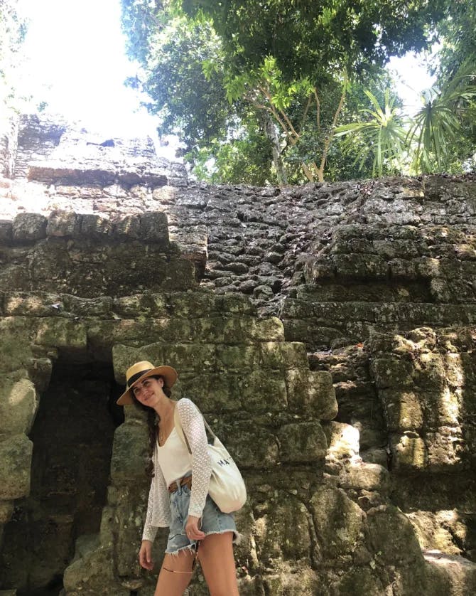 Picture of Kate in Tikal