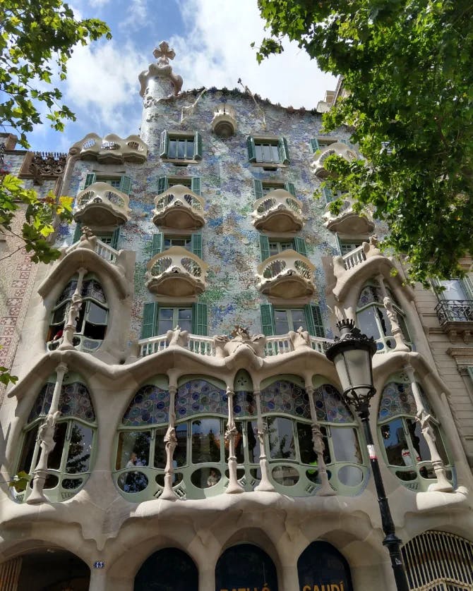 Beautiful view of Casa Batlló