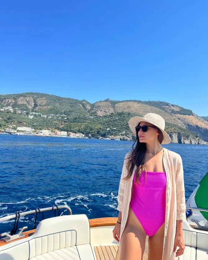 Picture of Tessa on boat