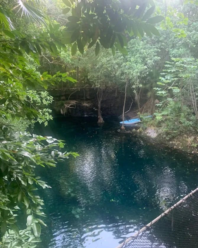 View of Cenote Verde Lucero