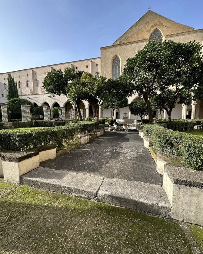 View of Museo di Santa Chiara in Naples