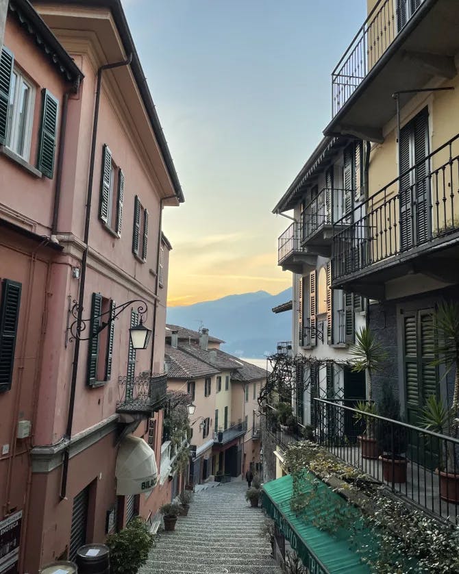 Beautiful view of street in Italy